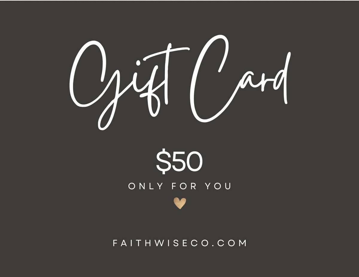 FaithWise + Co Gift Cards - Christian graphic tee