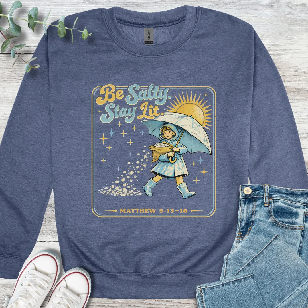 Salty Sweatshirt - Christian graphic sweatshirt