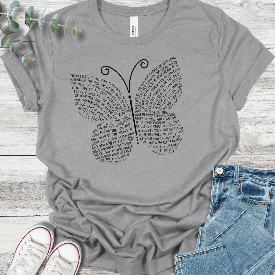 Scripture Butterfly Tee