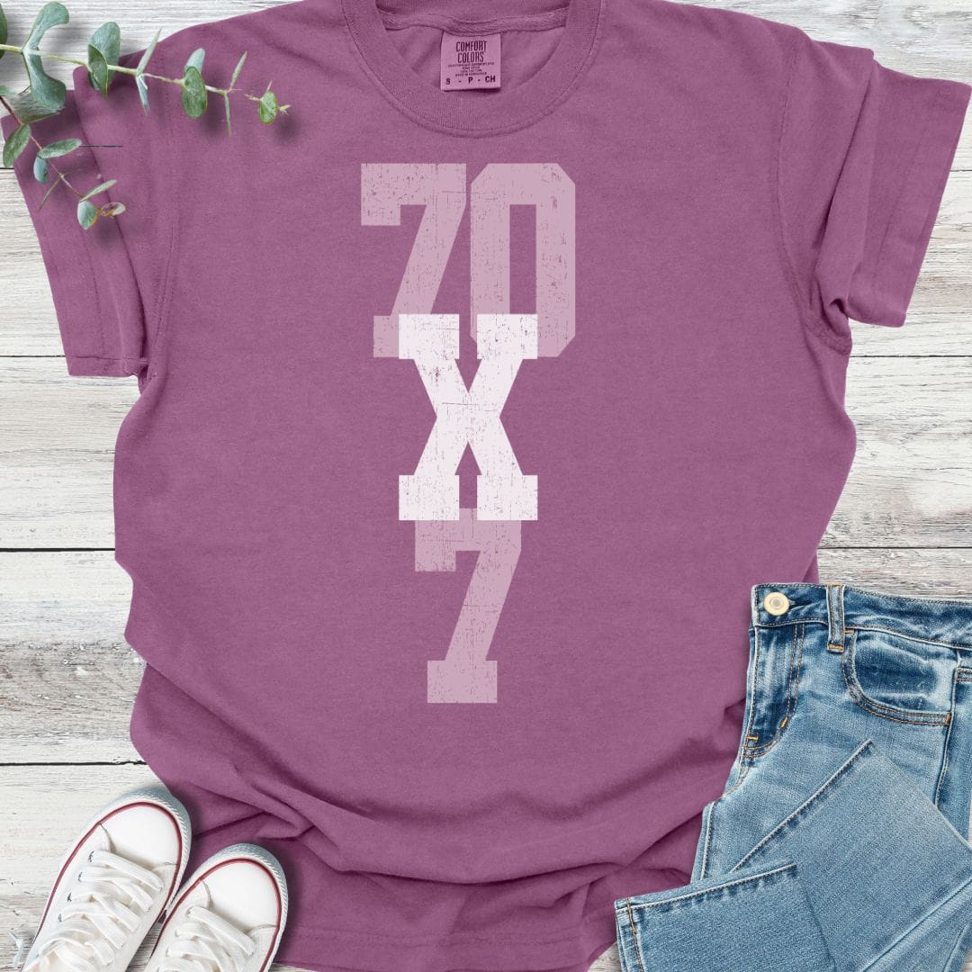 70X7 T-shirt - Christian graphic tee