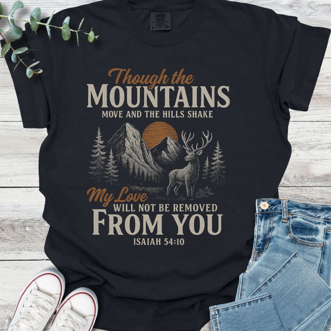 Unshakeable Love T-Shirt in Black - Christian graphic tee