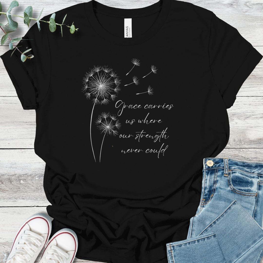 Carried By Grace T-Shirt - Christian graphic tee