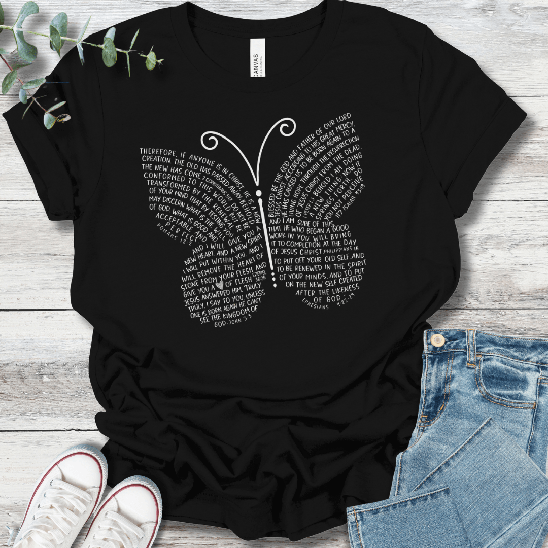 Scripture Butterfly Tee