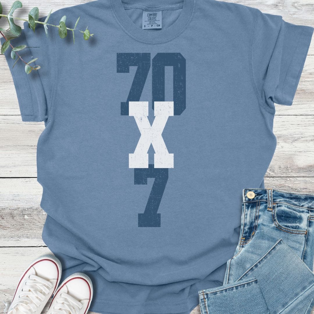 70X7 T-shirt - Christian graphic tee