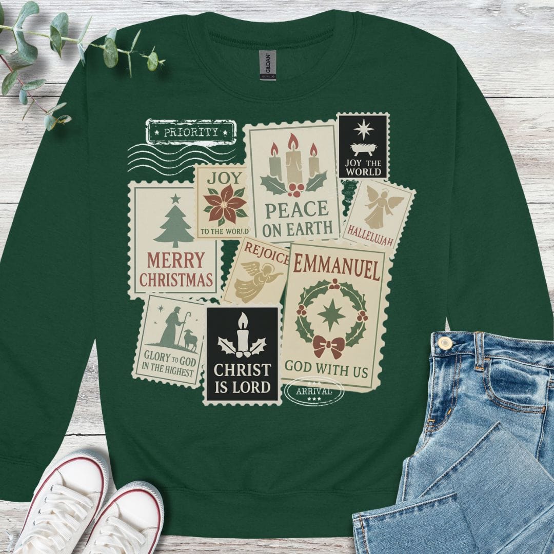 Christmas Stamps Sweatshirt