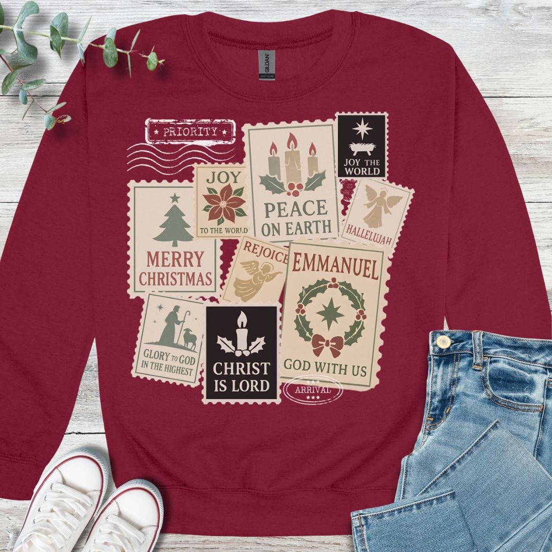 Christmas Stamps Sweatshirt