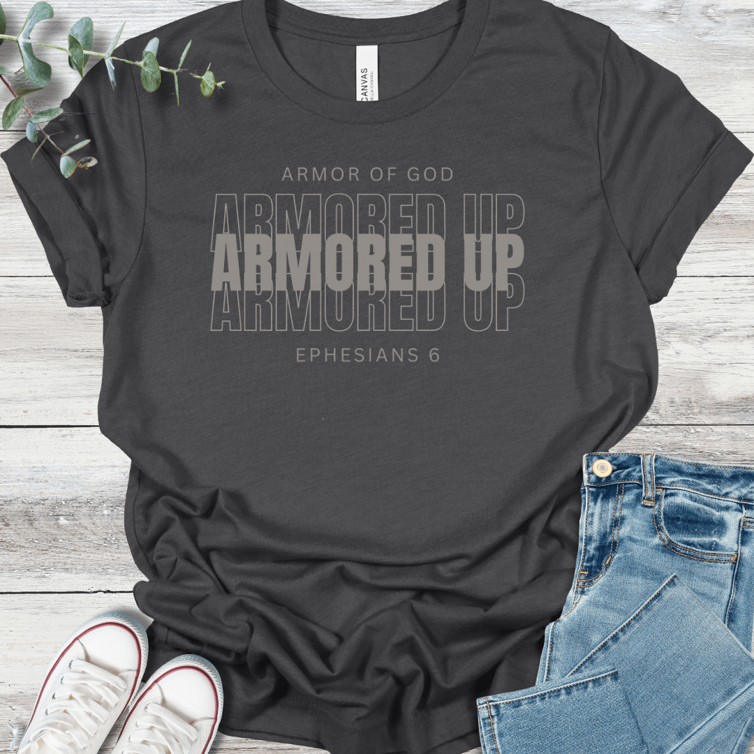 Armored Up T-Shirt - Christian graphic tee