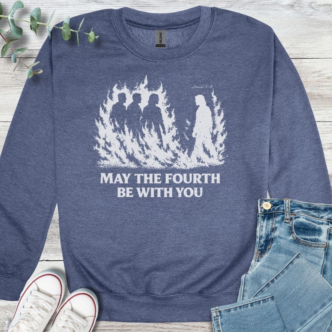 The Fourth Sweatshirt - Christian graphic sweatshirt