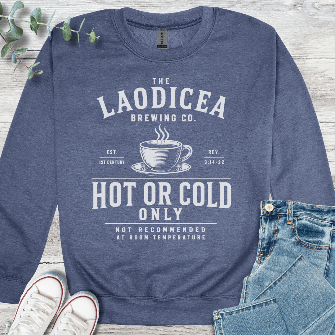 Hot or Cold Sweatshirt - Christian graphic sweatshirt