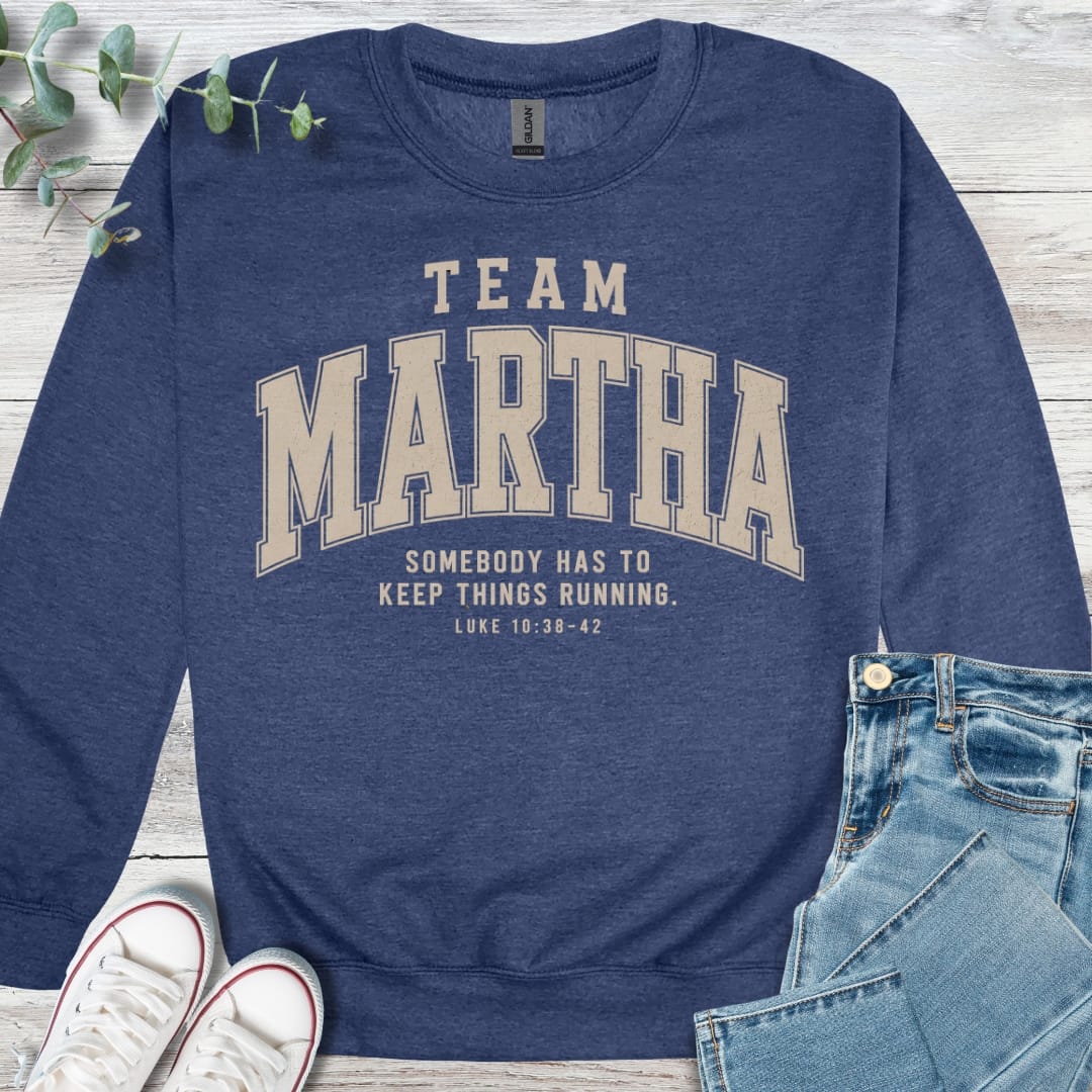 Team Martha Sweatshirt - Christian graphic sweatshirt