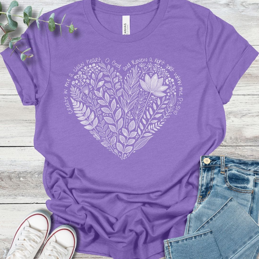 Floral Heart T-Shirt