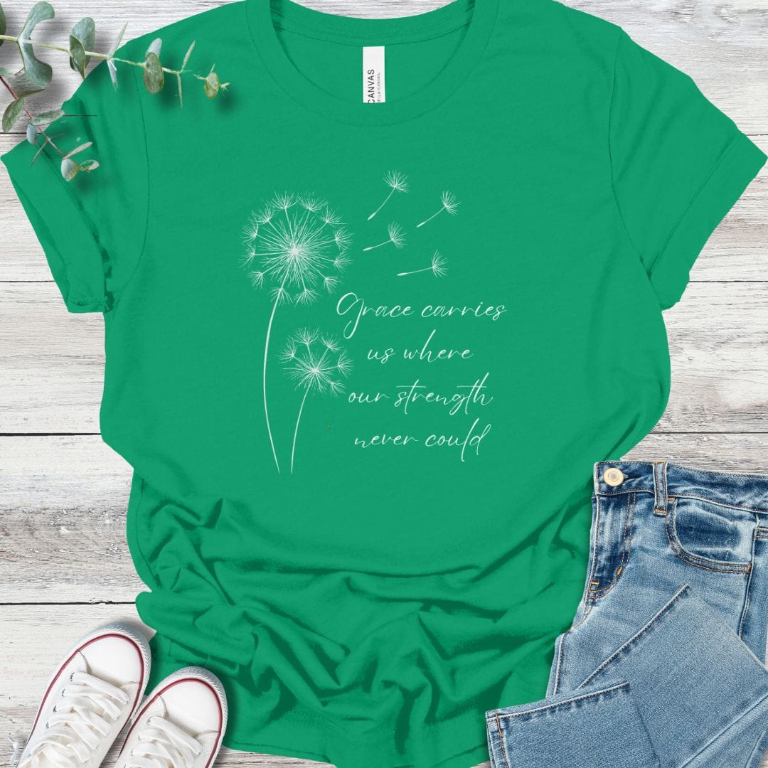 Carried By Grace T-Shirt - Christian graphic tee