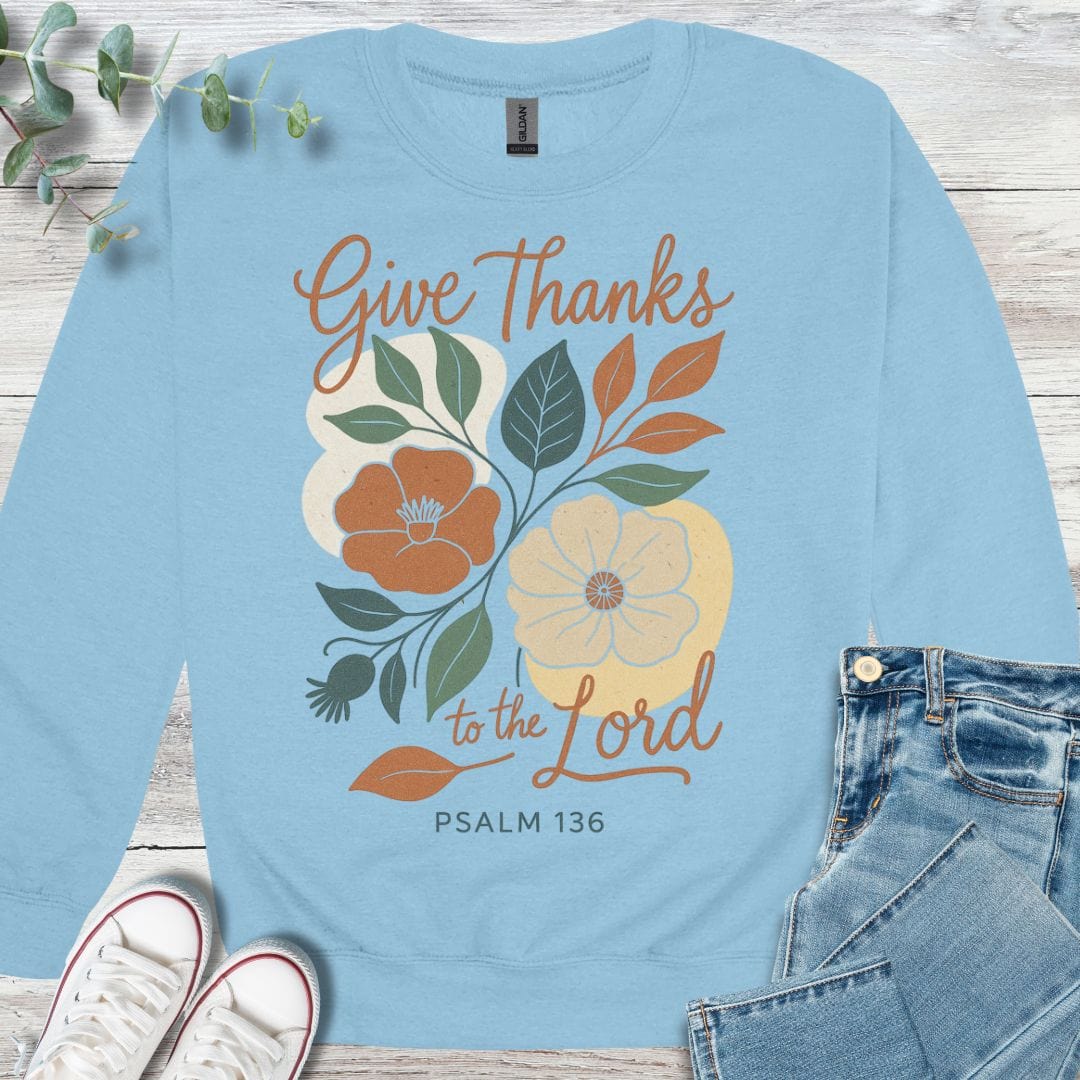 Floral Give Thanks Sweatshirt