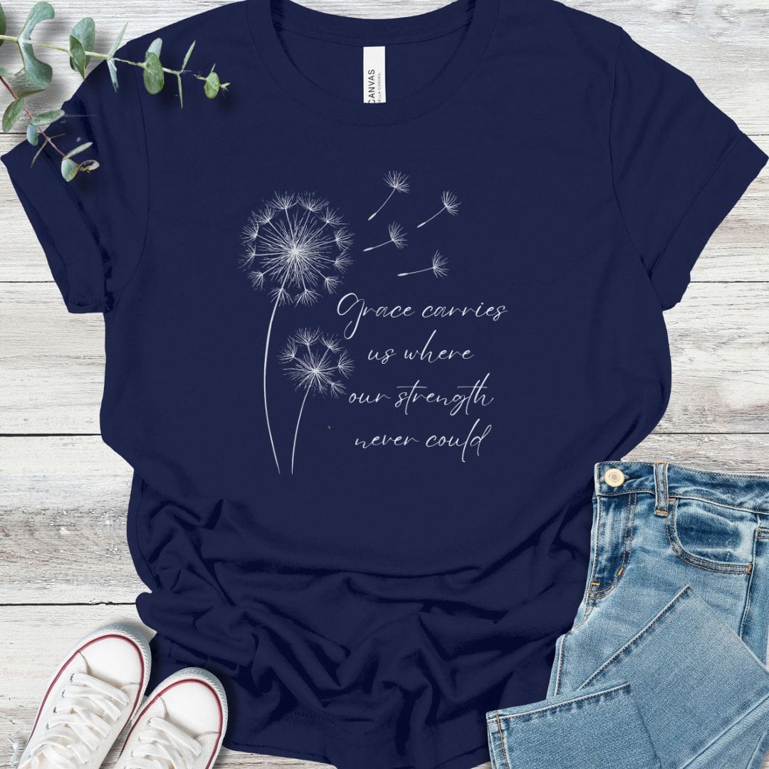 Carried By Grace T-Shirt - Christian graphic tee
