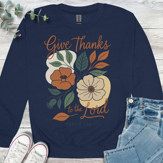 Floral Give Thanks Sweatshirt