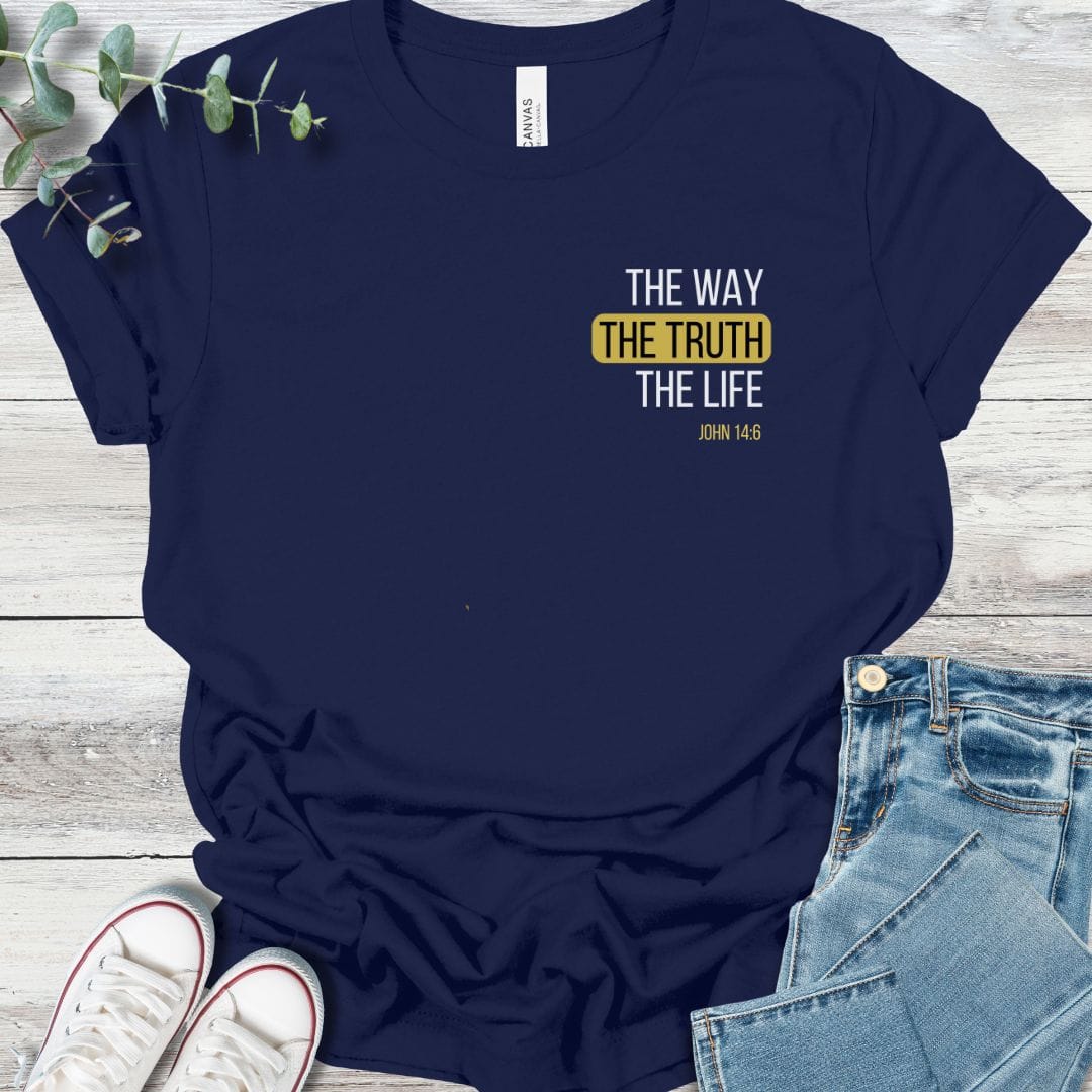 The Truth T-Shirt in Navy - Christian graphic tee