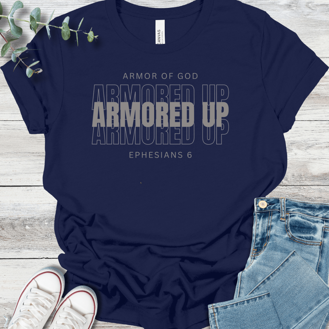Armored Up T-Shirt - Christian graphic tee
