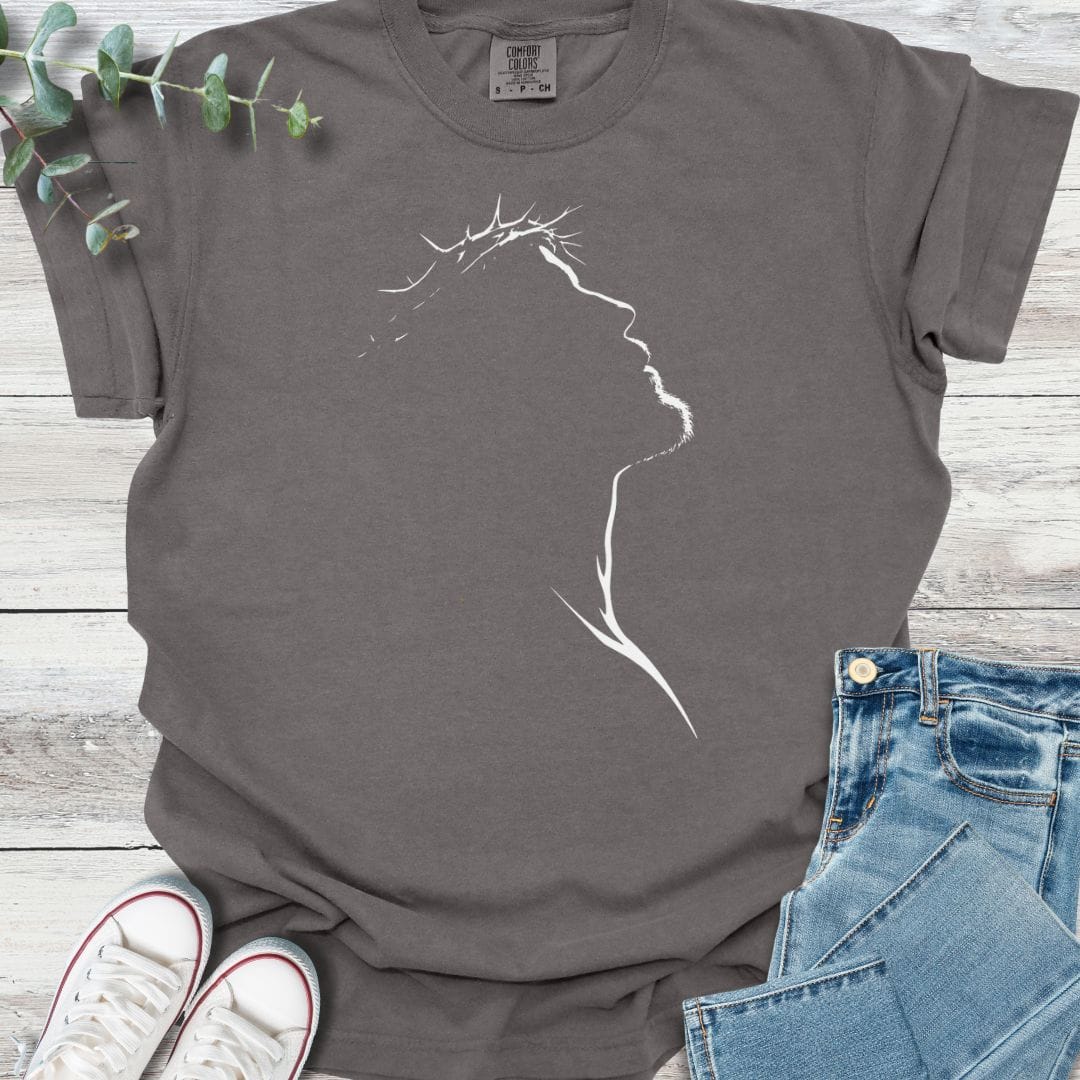 Silhouette Of A King T-shirt in Pepper - Christian graphic tee