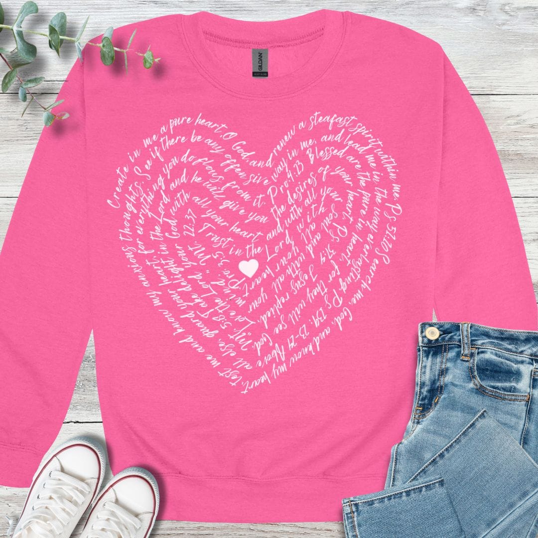 Scripture Heart Sweatshirt