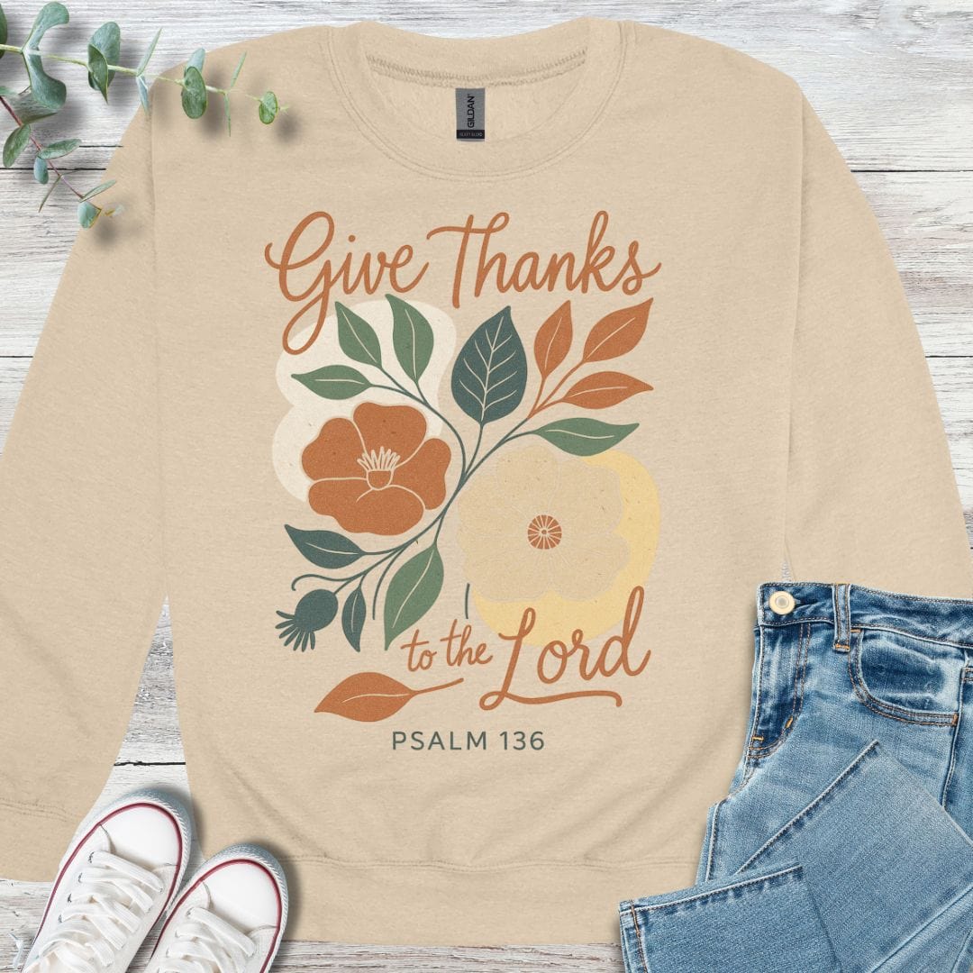 Floral Give Thanks Sweatshirt