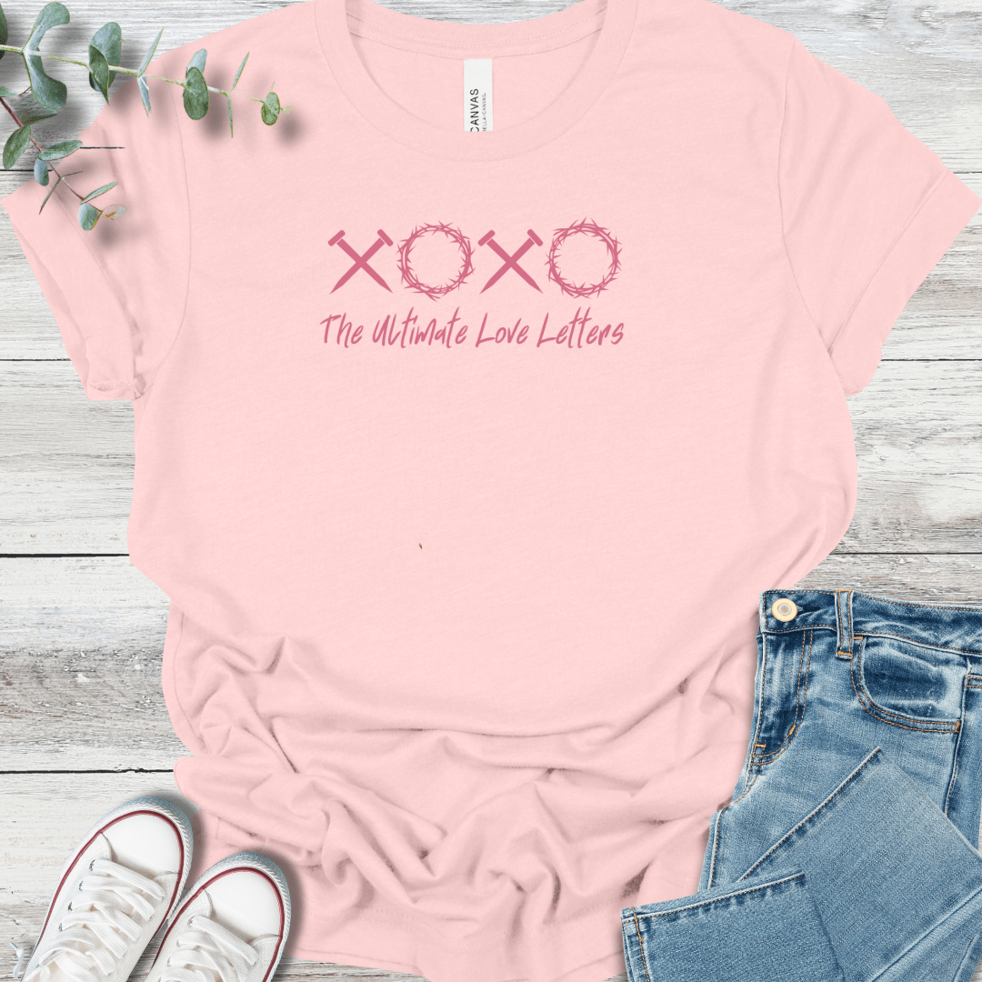 Ultimate Love T-Shirt in Soft Pink - Christian graphic tee