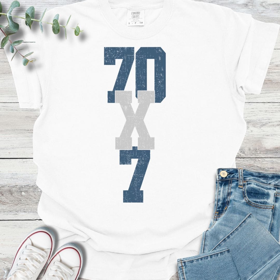 70X7 T-shirt - Christian graphic tee