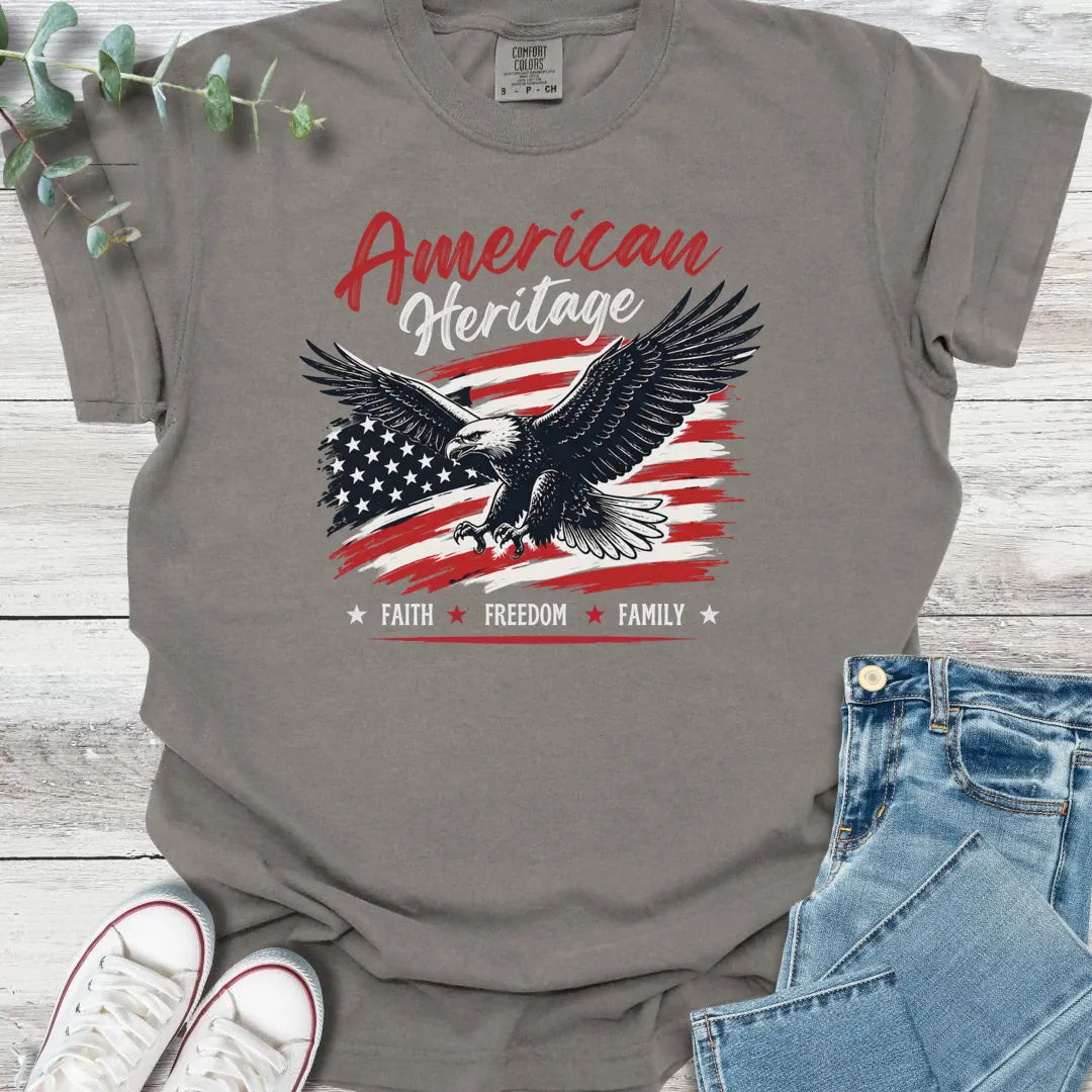 Faith & Freedom T-Shirt - Christian graphic tee