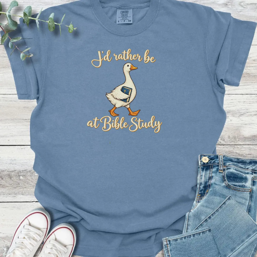 I'd Rather T-Shirt - Christian graphic tee