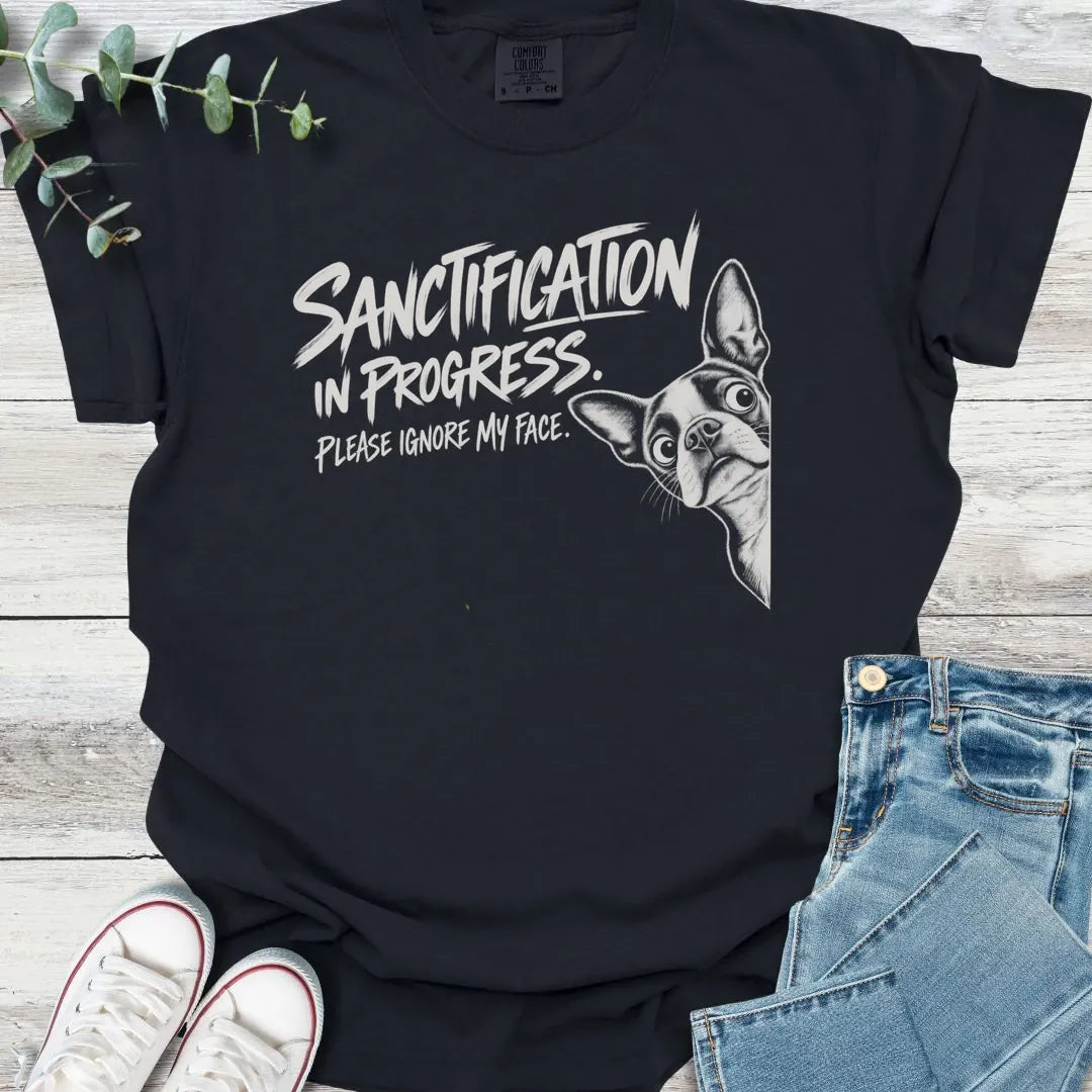 Face in Progress T-Shirt - Christian graphic tee