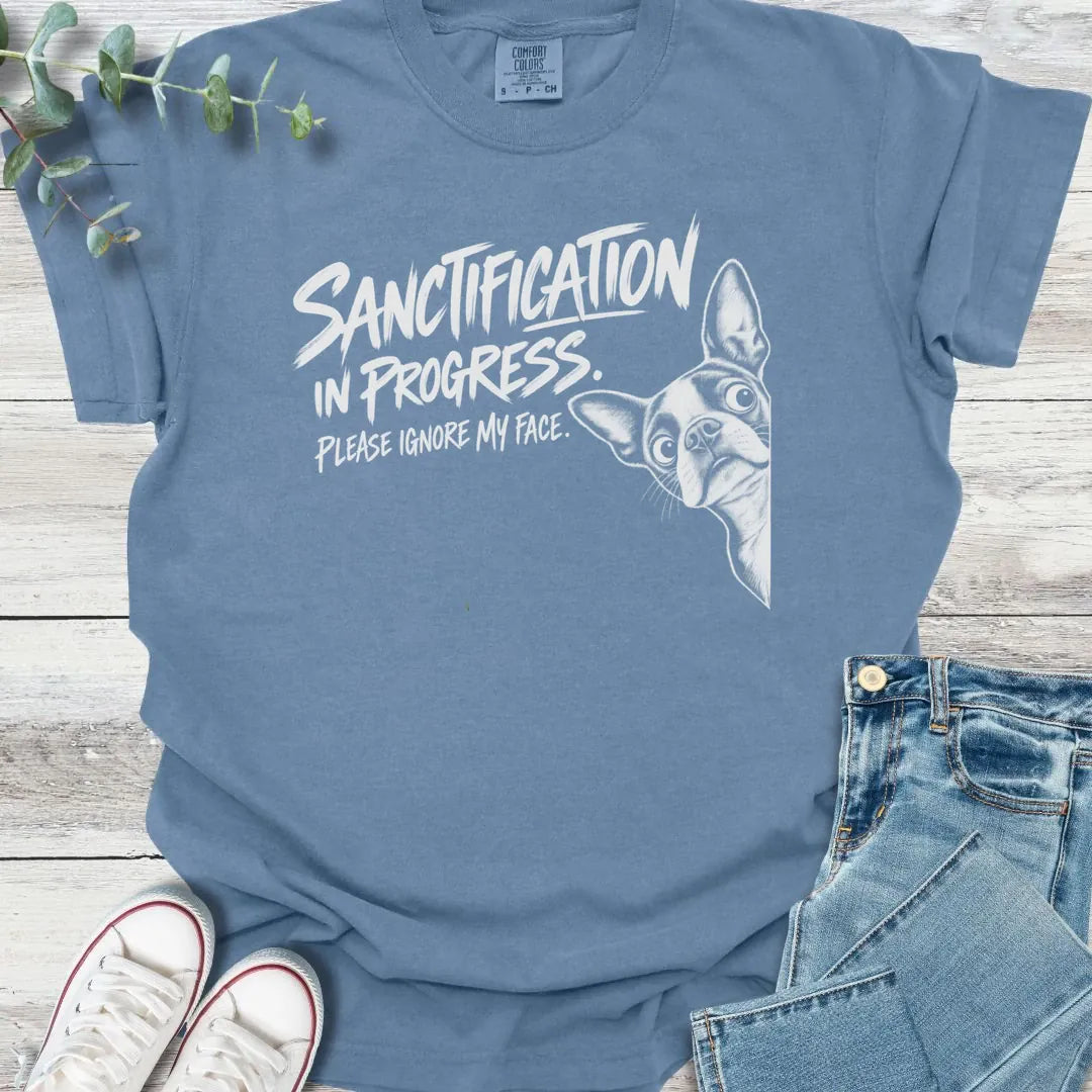 Face in Progress T-Shirt - Christian graphic tee