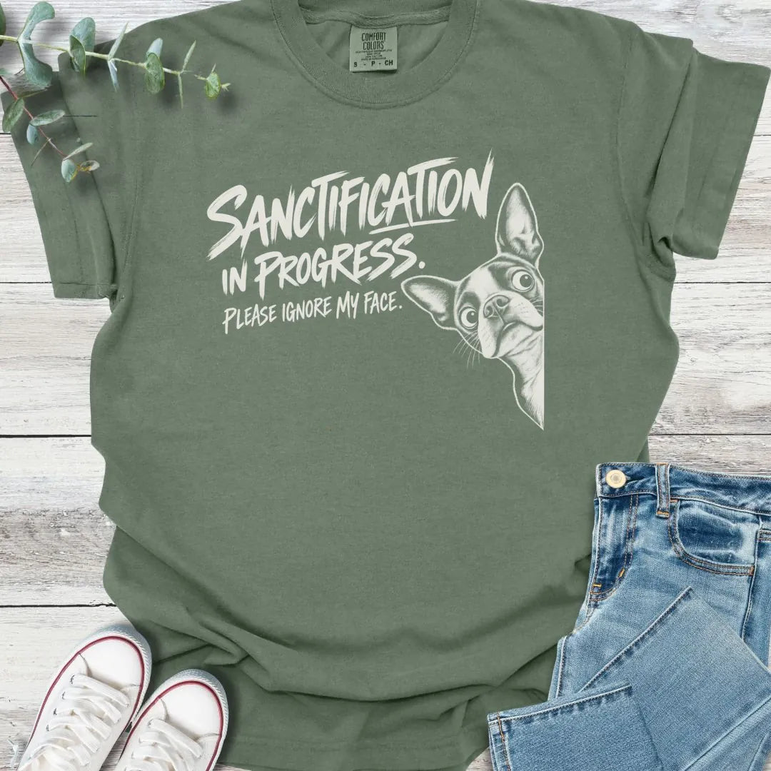 Face in Progress T-Shirt - Christian graphic tee
