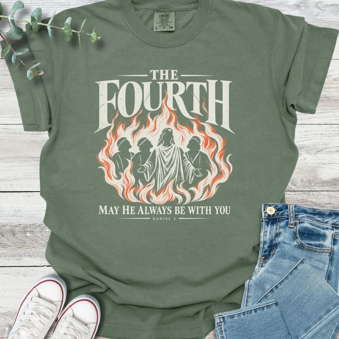Fourth in Fire T-Shirt - Christian graphic tee