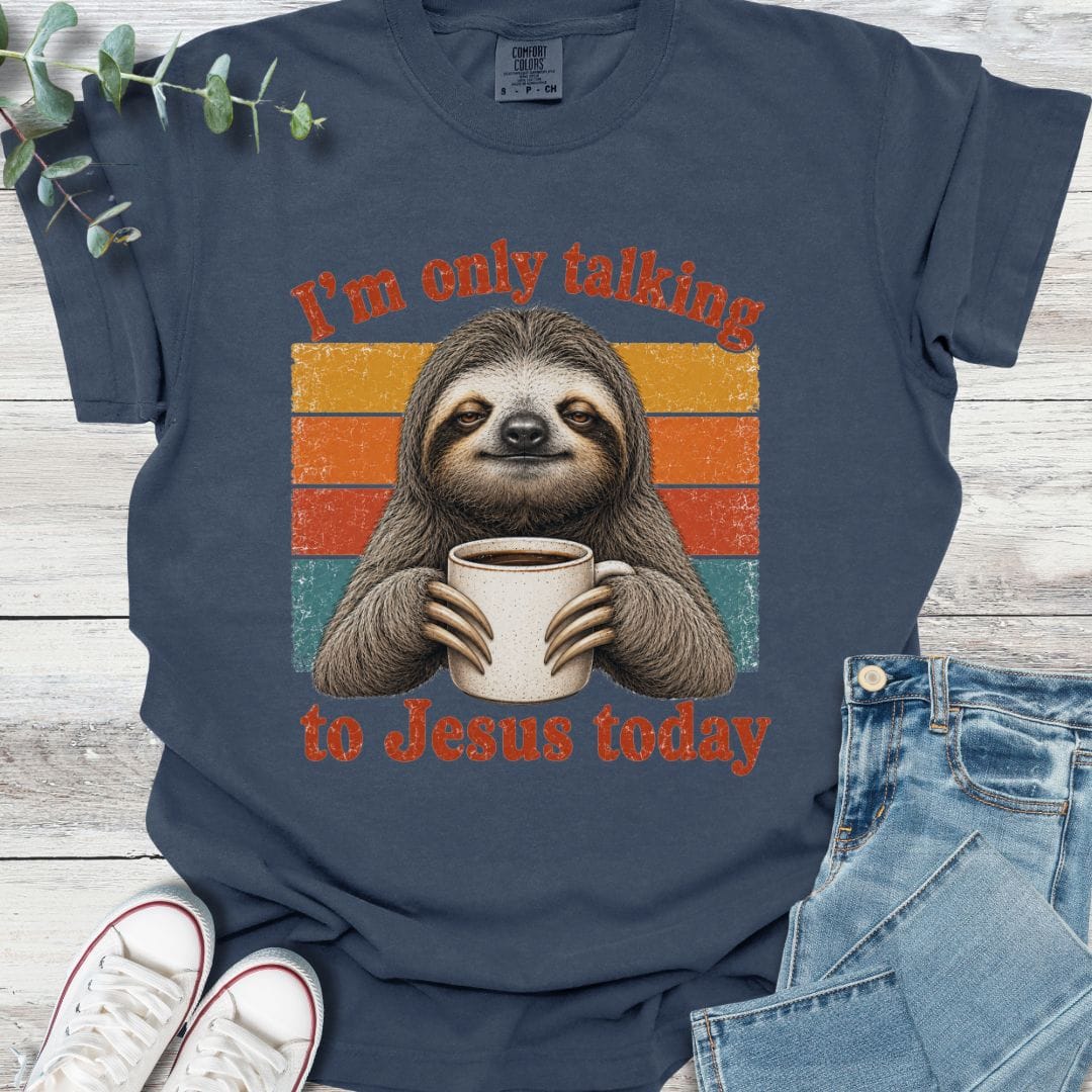 Quiet Time T-Shirt in Navy - Christian graphic tee