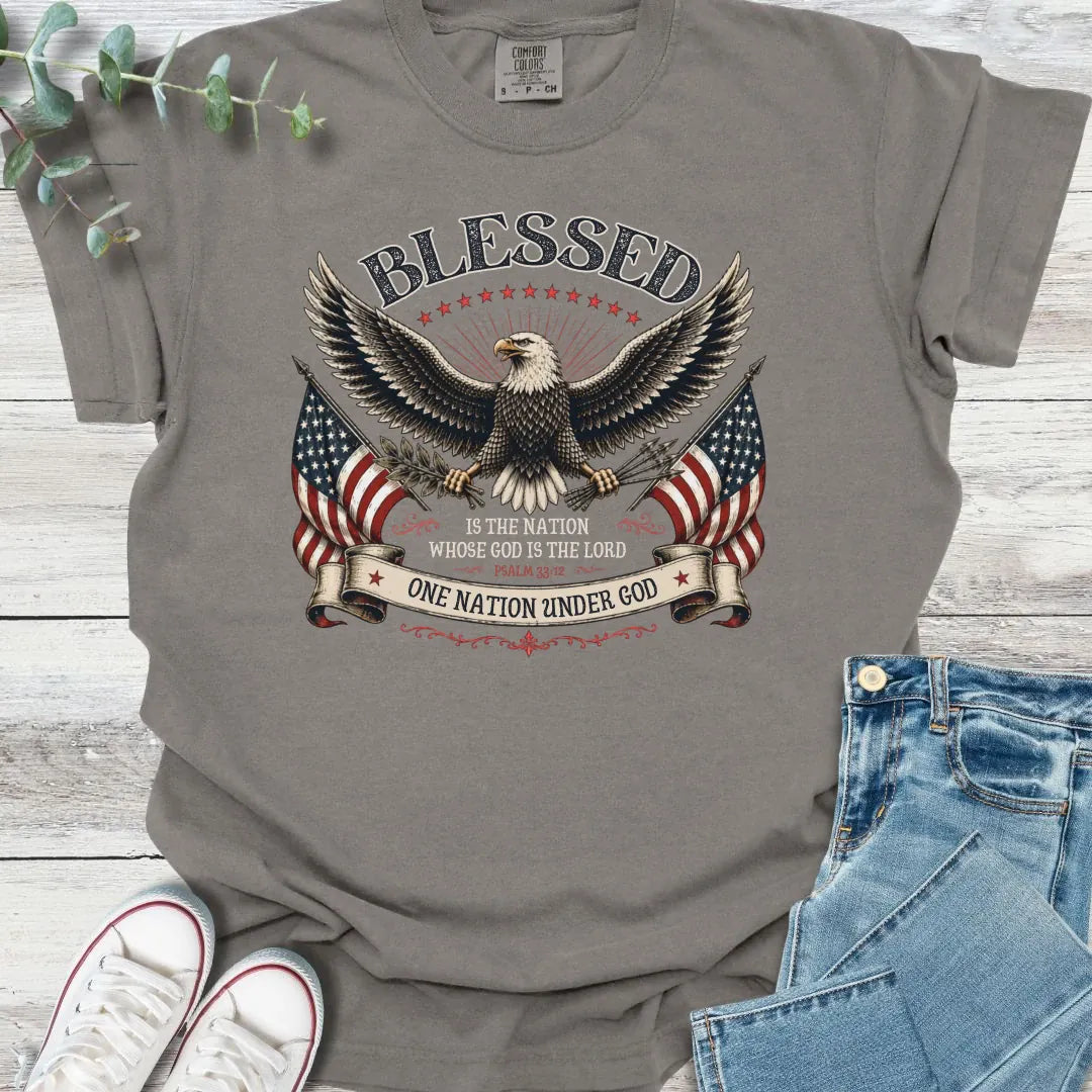 One Nation T-Shirt - Christian graphic tee