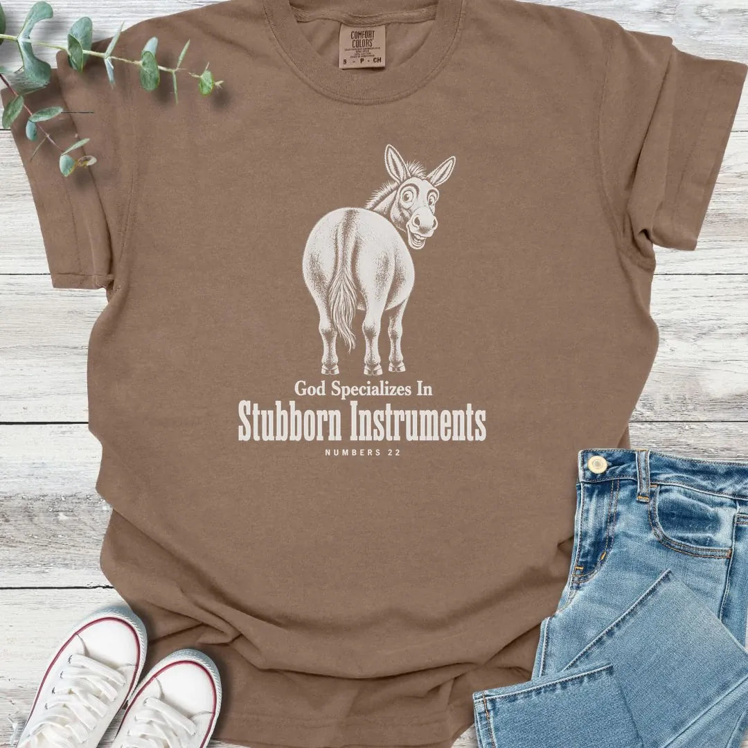 Stubborn Instruments T-Shirt - Christian graphic tee