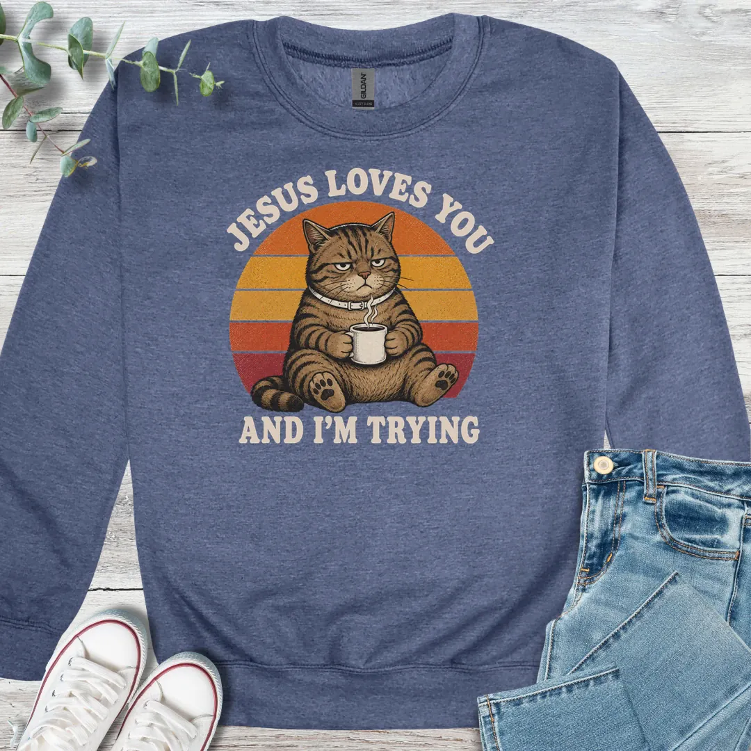 Tough Love Sweatshirt - Christian graphic sweatshirt