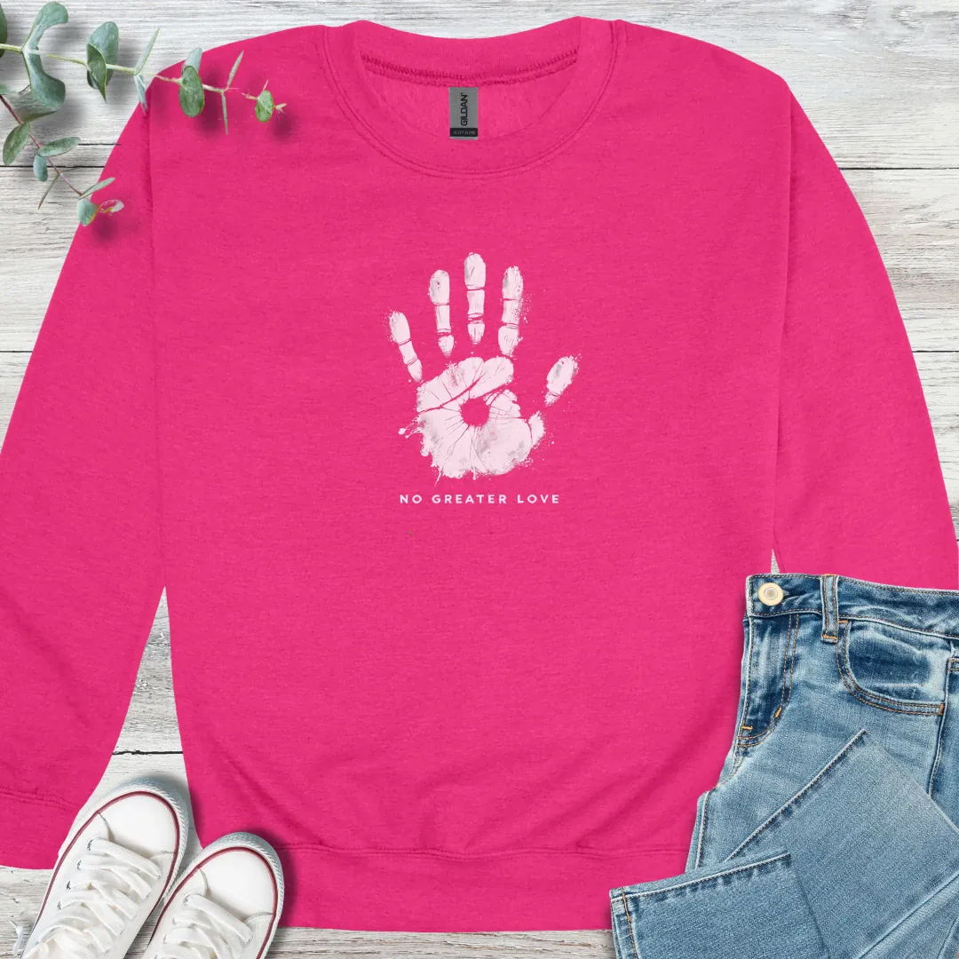 Handprint Sweatshirt - Christian graphic sweatshirt