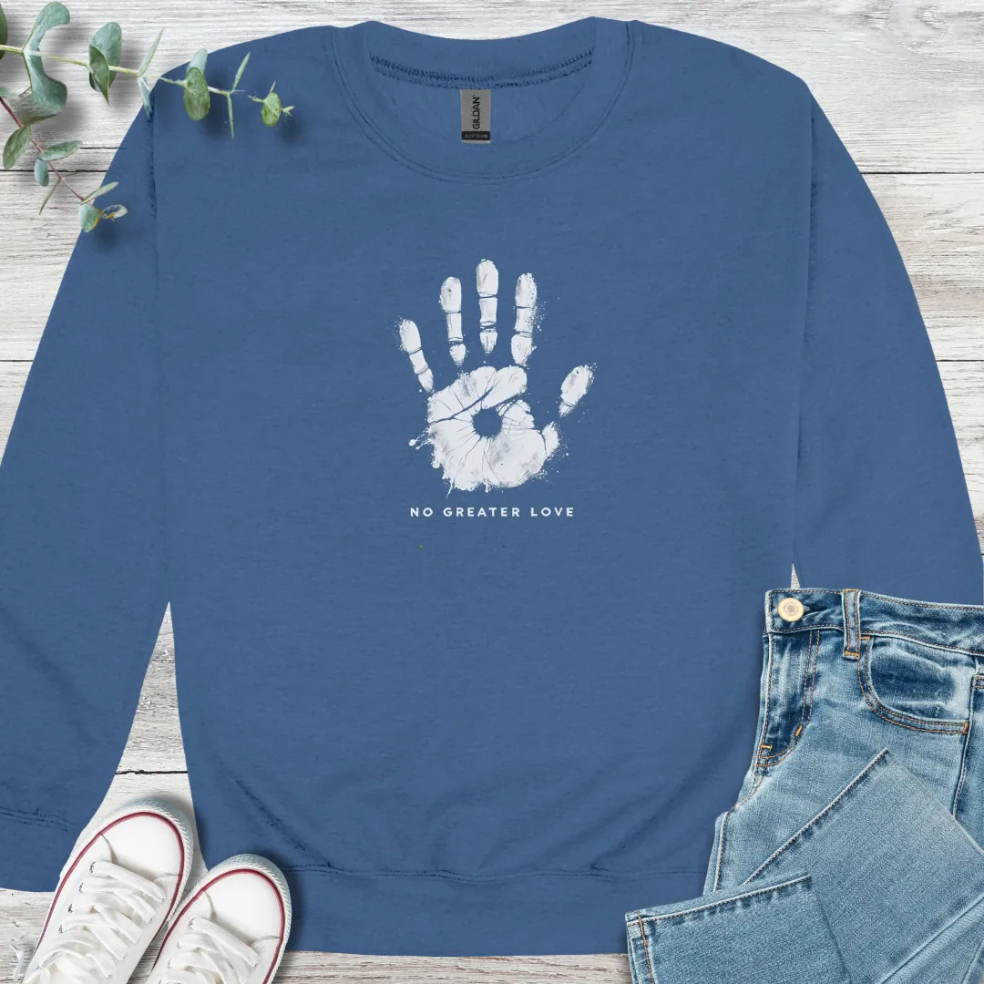 Handprint Sweatshirt - Christian graphic sweatshirt