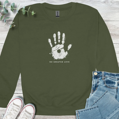 Handprint Sweatshirt - Christian graphic sweatshirt