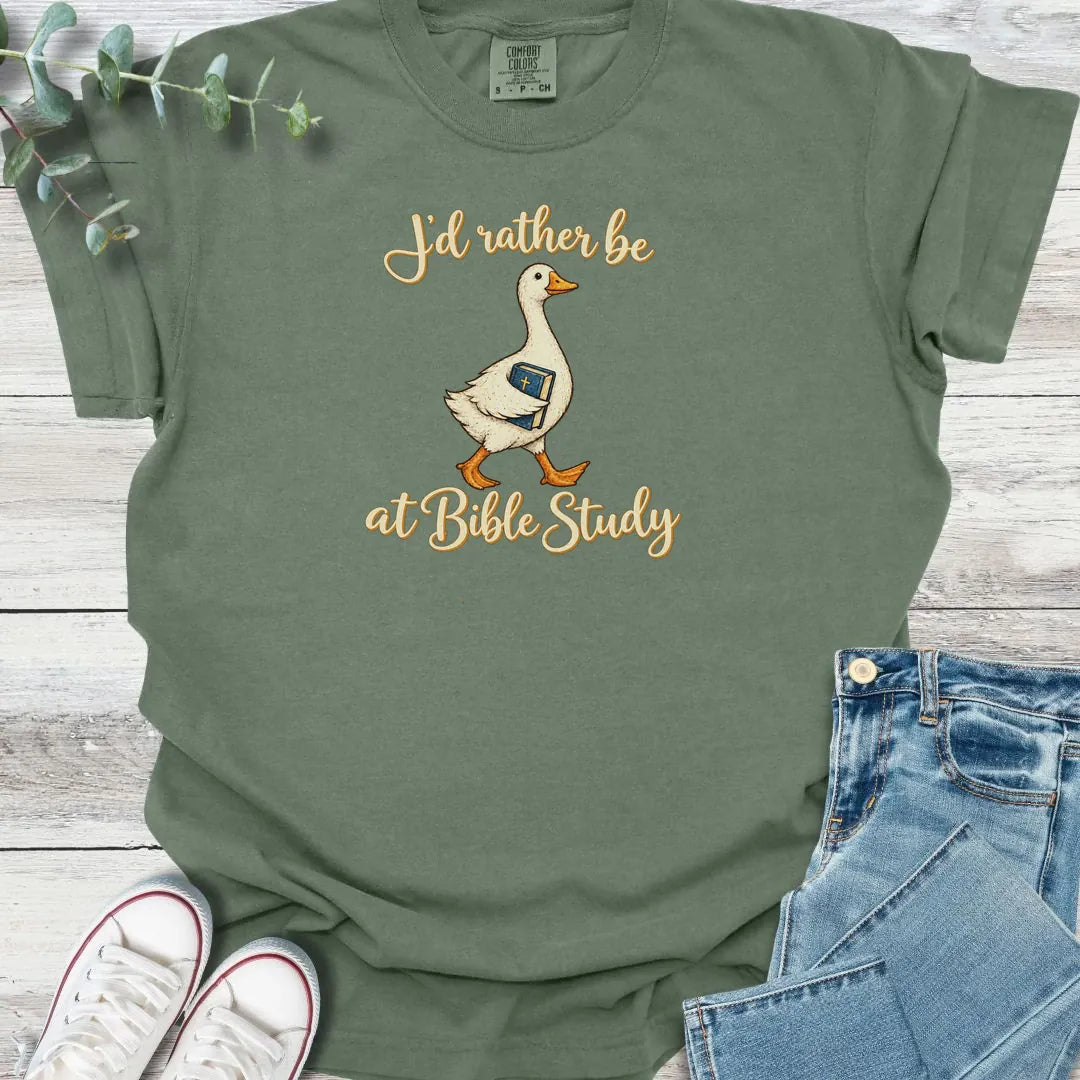 I'd Rather T-Shirt - Christian graphic tee