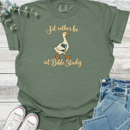 I'd Rather T-Shirt - Christian graphic tee