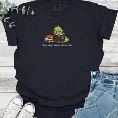 Bible Bookworm T-shirt in Black - Christian graphic tee