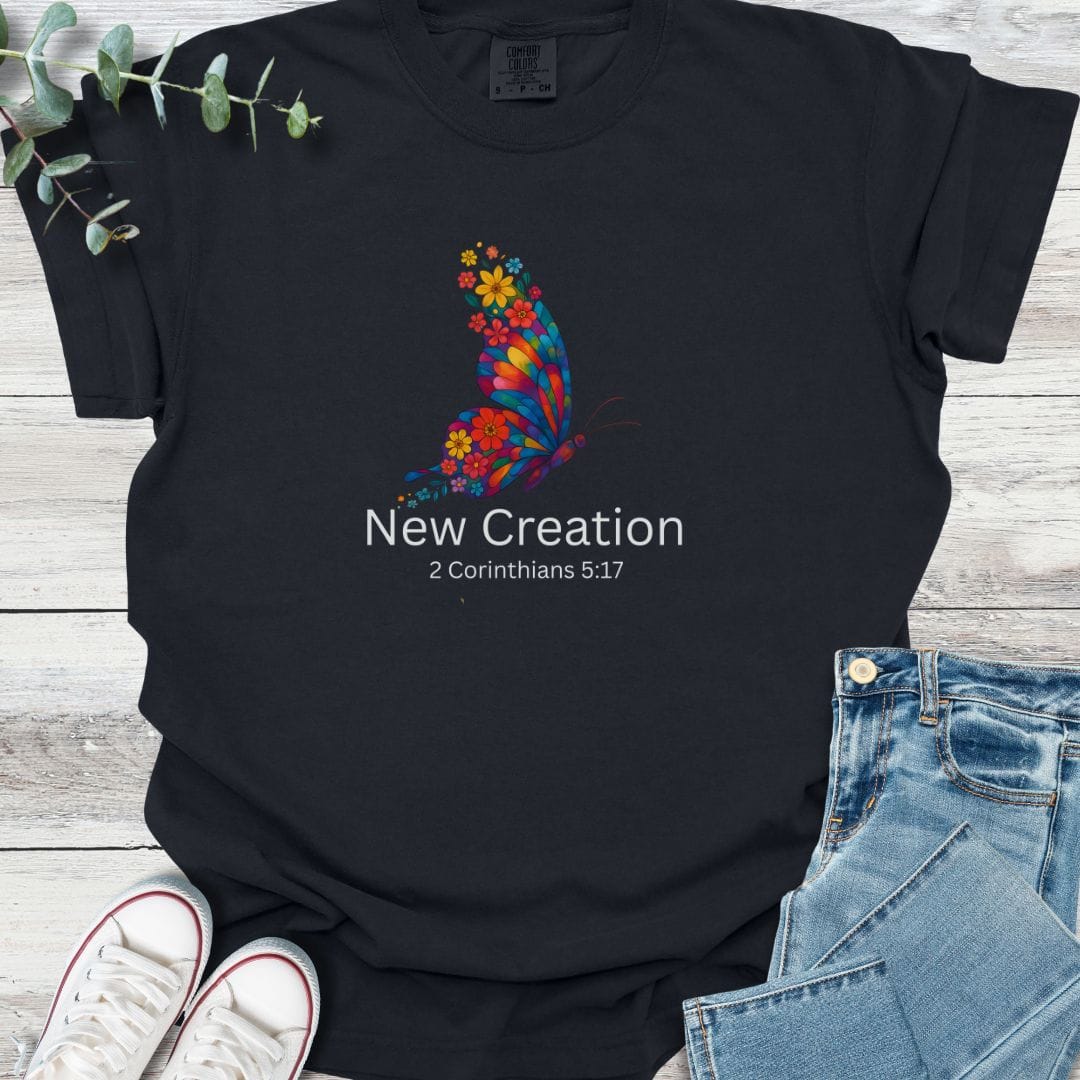 Transformation T-shirt in Black - Christian graphic tee