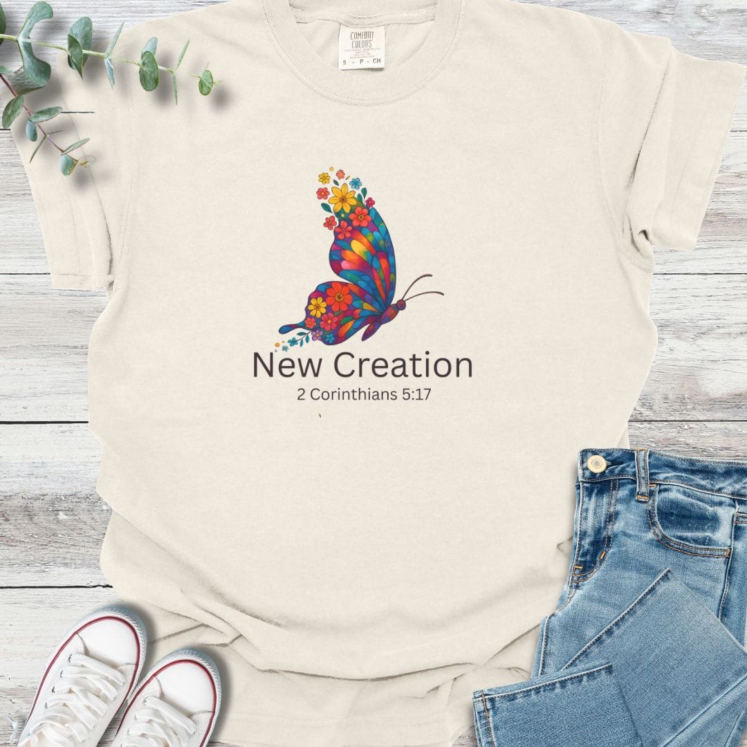 Transformation T-shirt in Ivory - Christian graphic tee