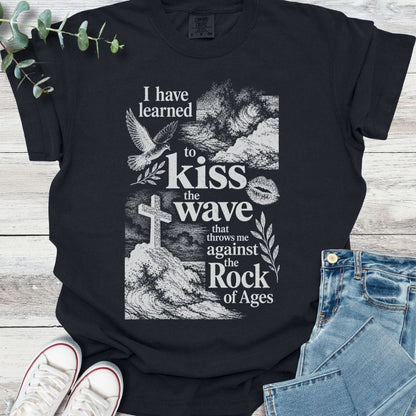 Rock of Ages T-shirt in Black - Christian graphic tee
