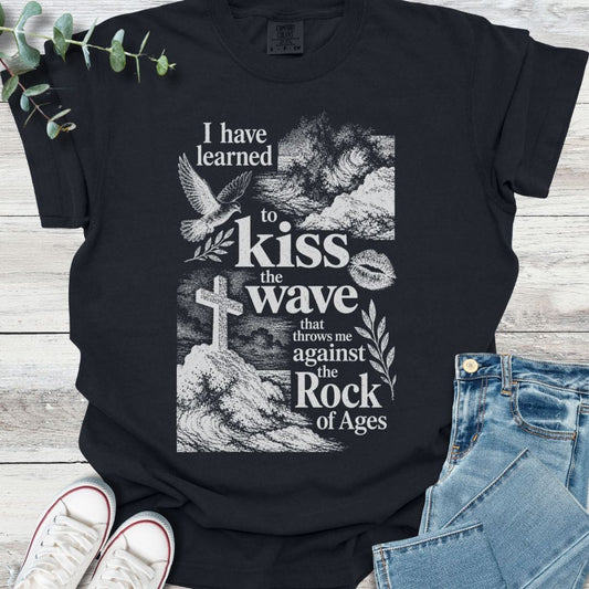 Rock of Ages T-shirt in Black - Christian graphic tee
