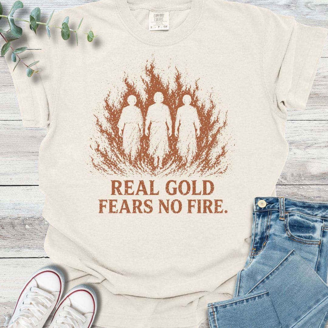 Fear No Fire T-shirt in Ivory - Christian graphic tee