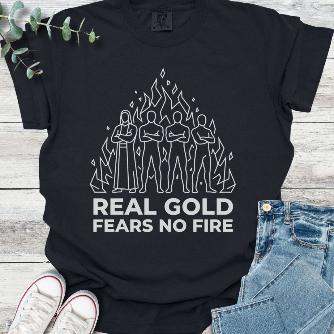 True Gold T-shirt in Black - Christian graphic tee