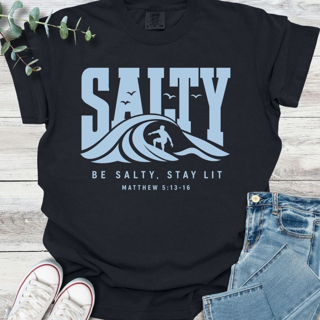 Salt Life T-Shirt in Black - Christian graphic tee