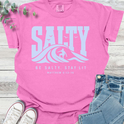 Salt Life T-Shirt in Neon Pink - Christian graphic tee